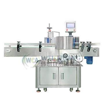 旋轉(zhuǎn)式圓瓶貼標機加打碼